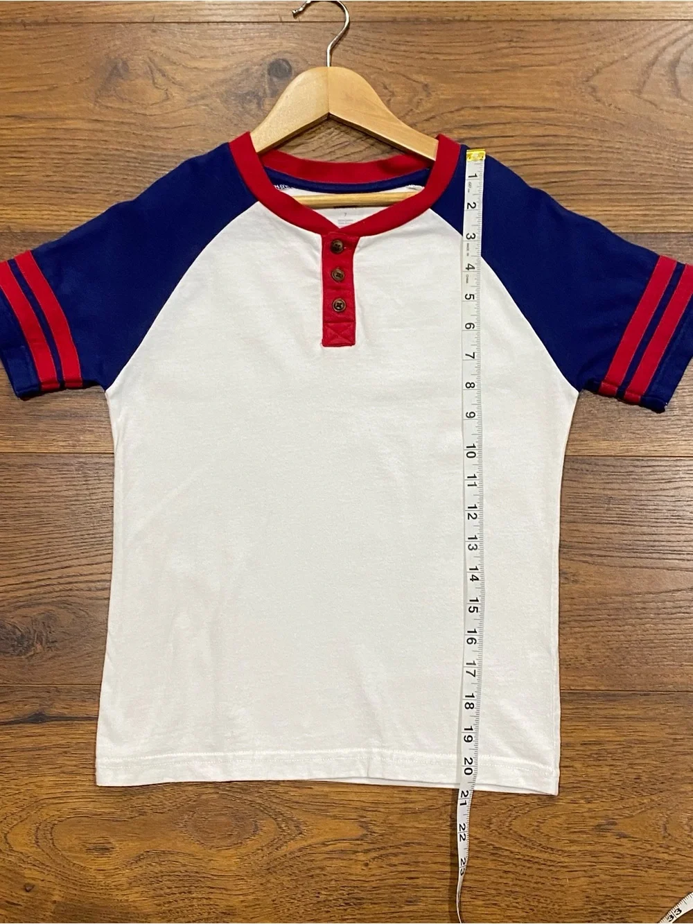 Gymboree Boys Patriotic Red White Blue Plaid Short Set Size 7